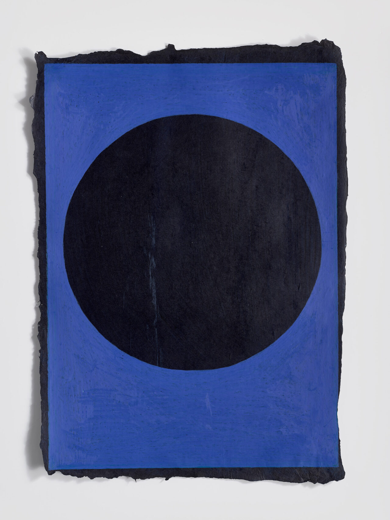 Circle 15, wax on handmade paper, 44 x 33 cm, 2024