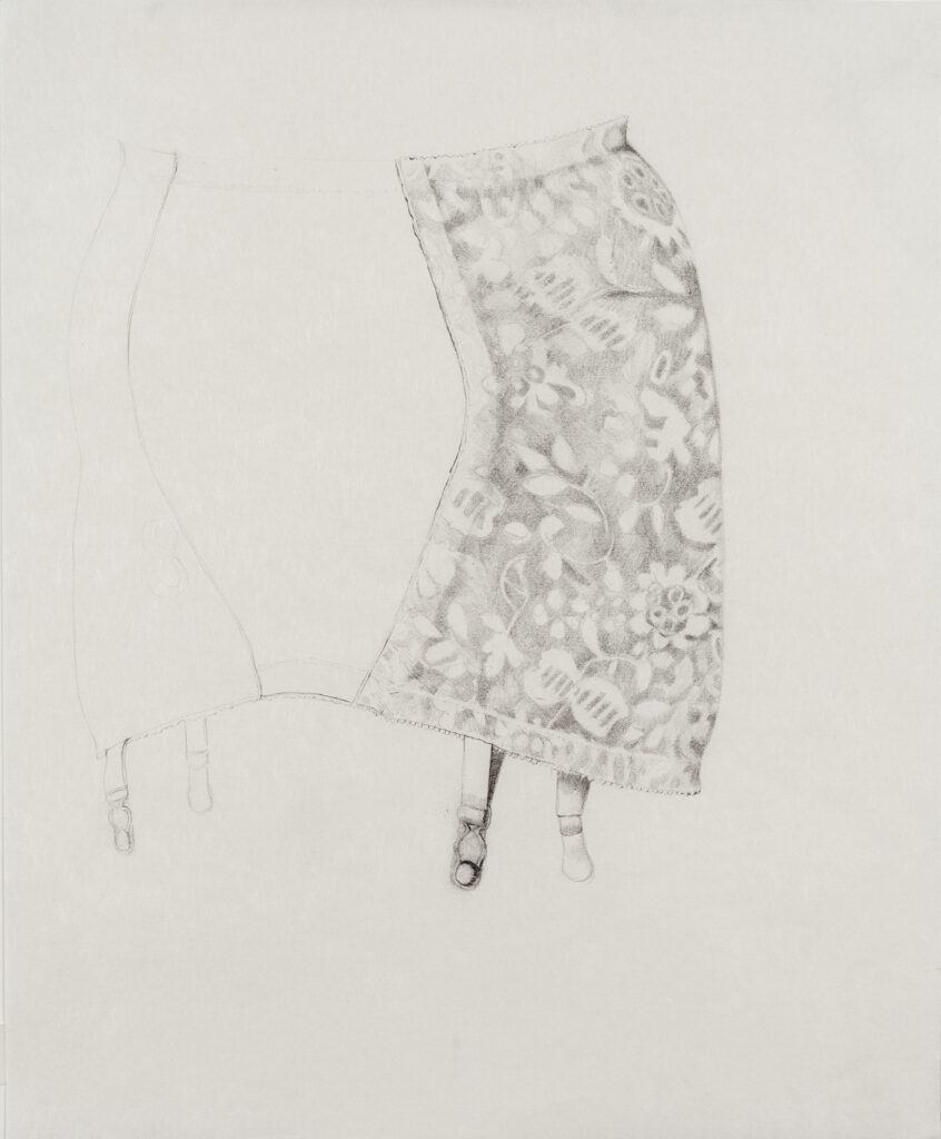 Detail 8: Playtex Girdle from Memory Box from Memory graphite on paper 153x122cm 2012