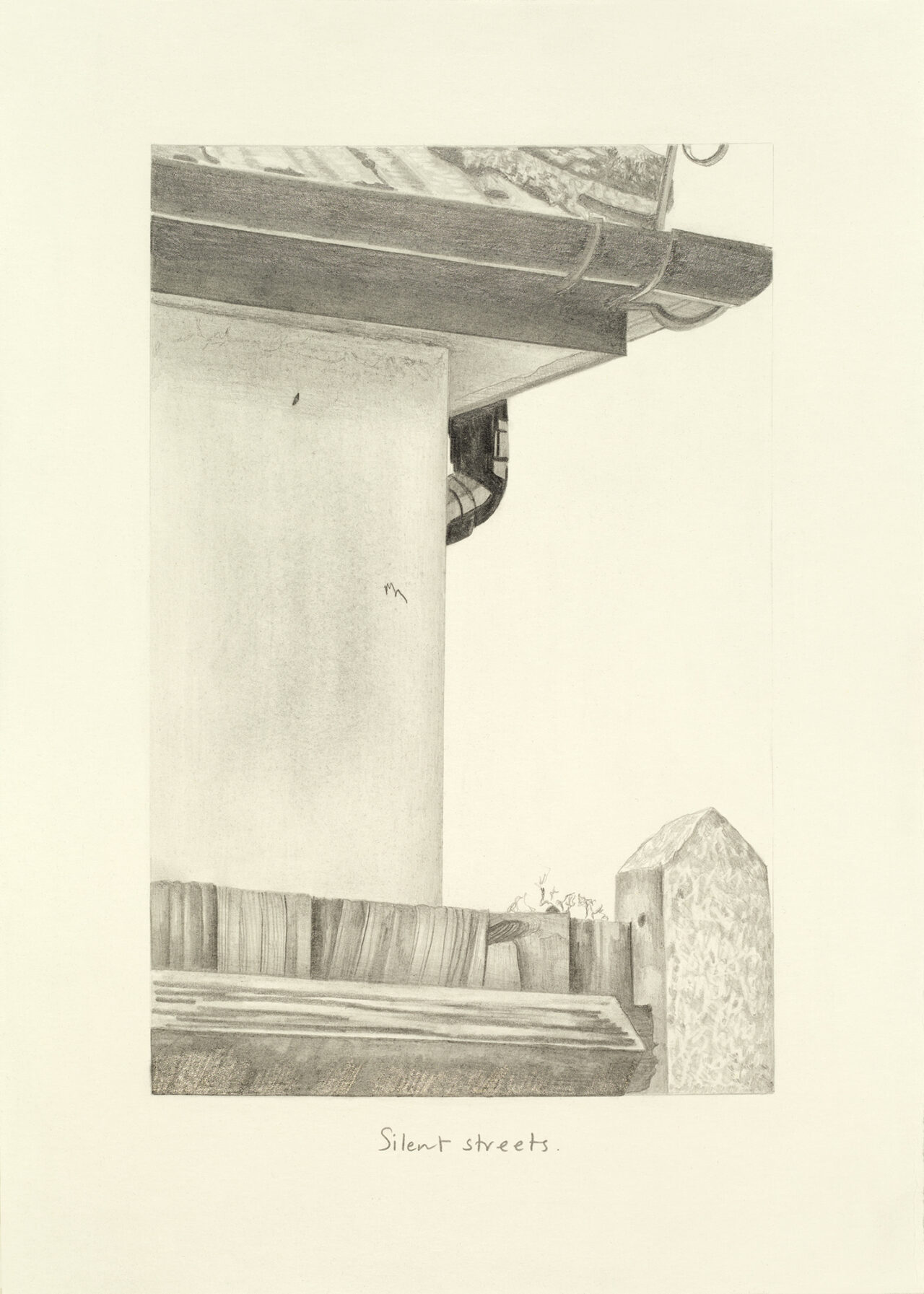 Home 18, graphite on paper, 40 x 31 cm, 2015