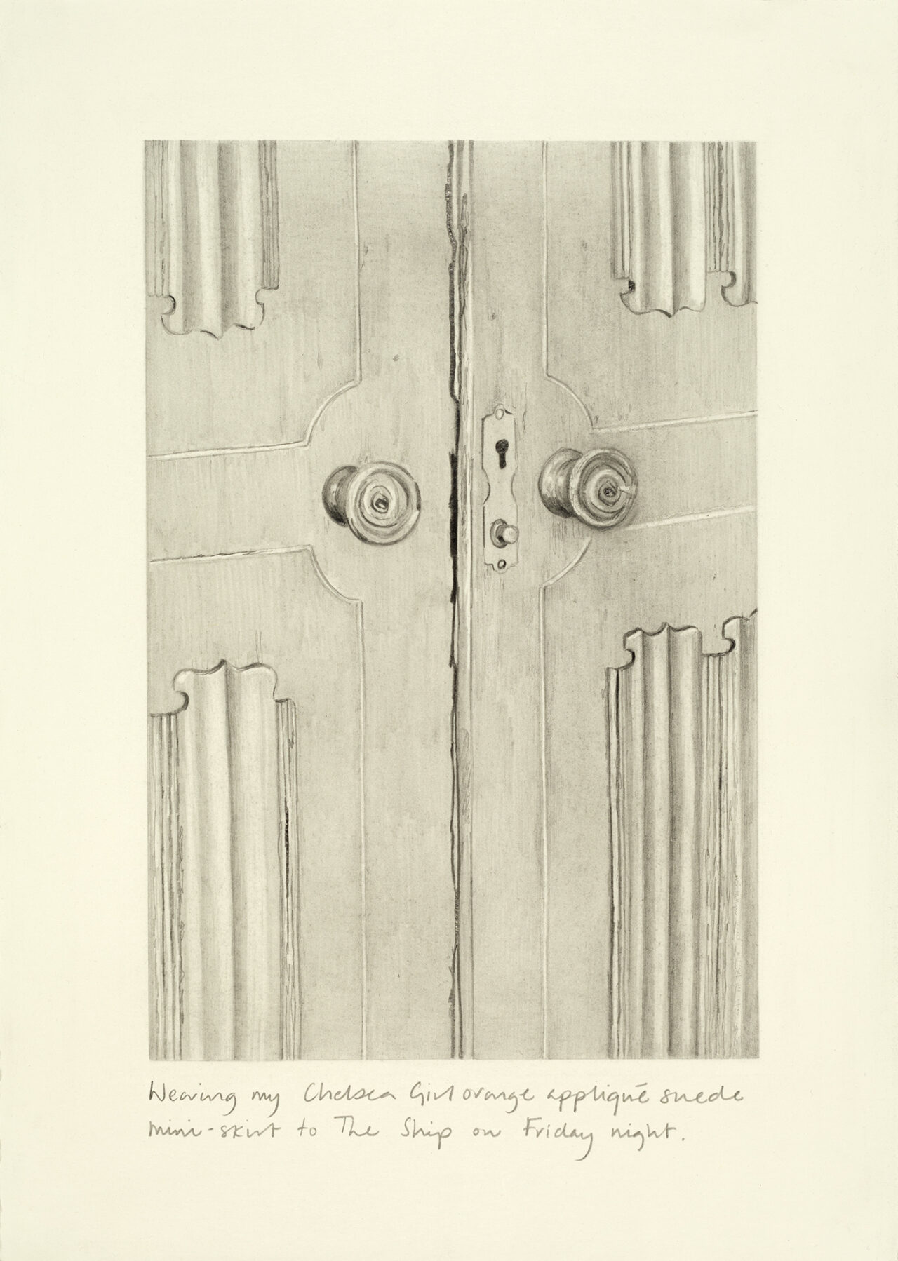 Home 22, graphite on paper, 40 x 31cm, 2015