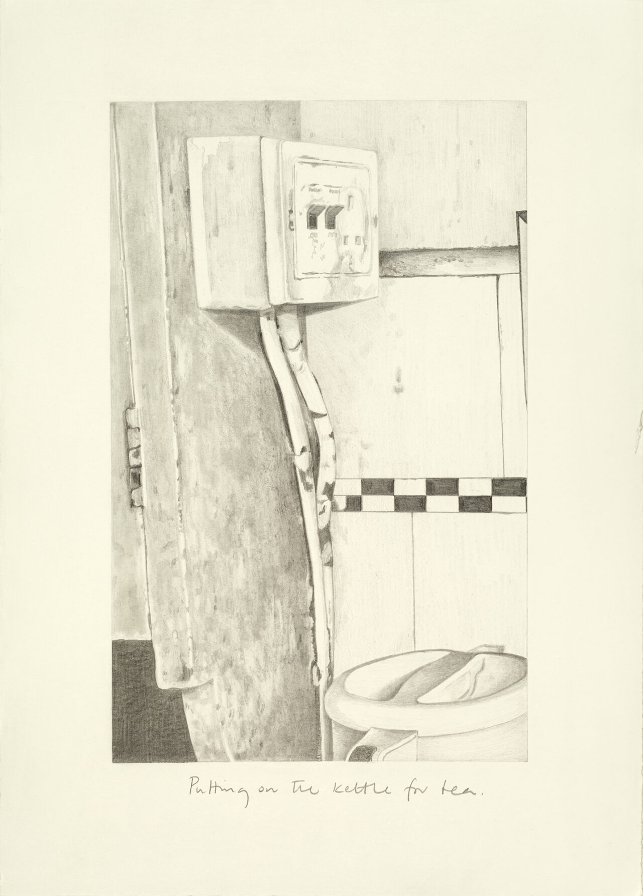 Home 22a, graphite on paper, 40 x 31cm, 2015