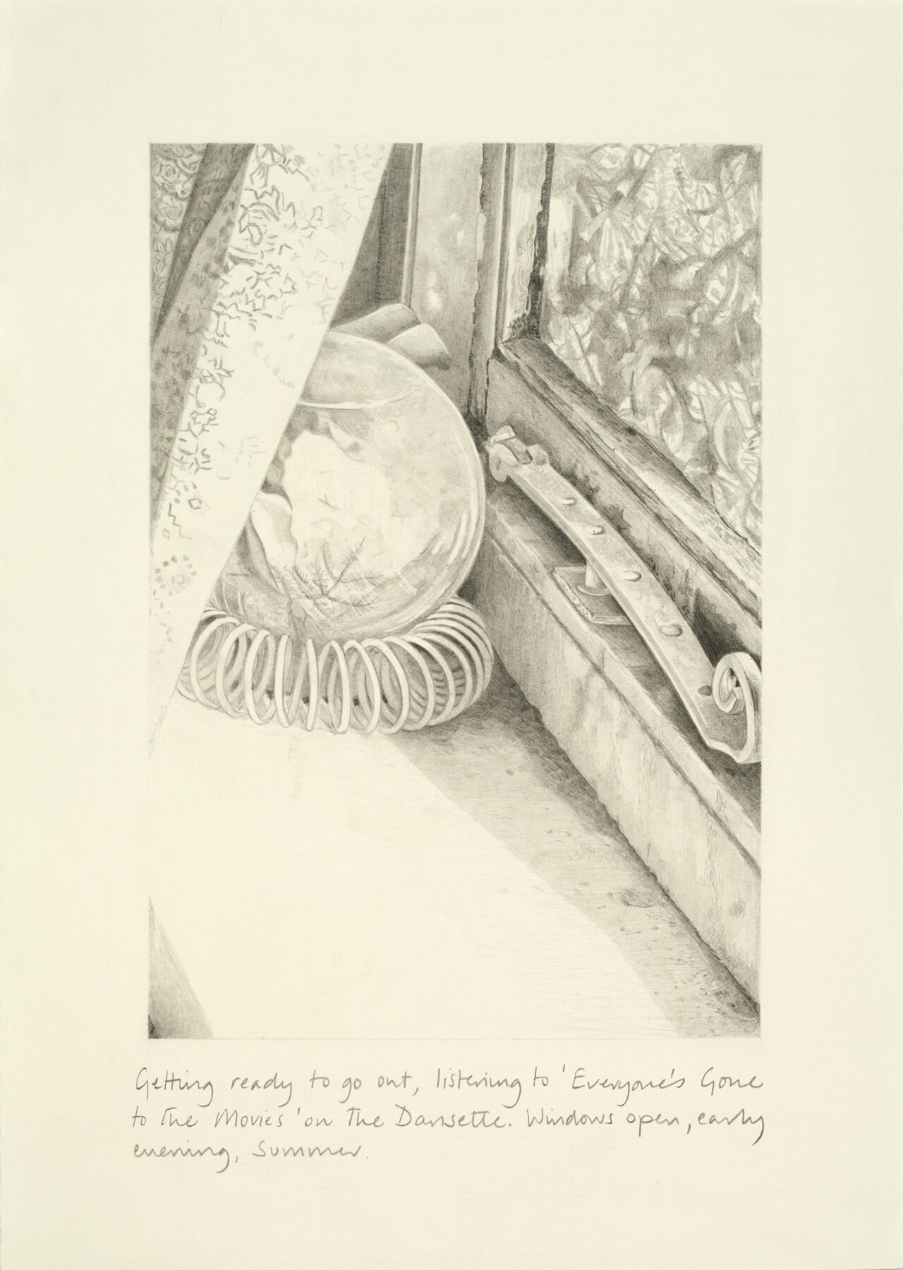 Home 23, graphite on paper , 40 x 31cm, 2015